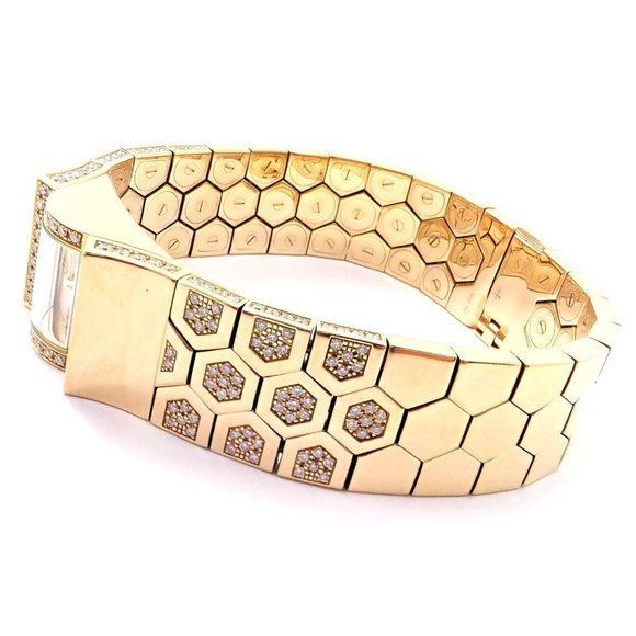 Authentic! Van Cleef & Arpels Ludo Swann 18k Yellow Gold Diamond Watch Papers - Picture 2 of 12